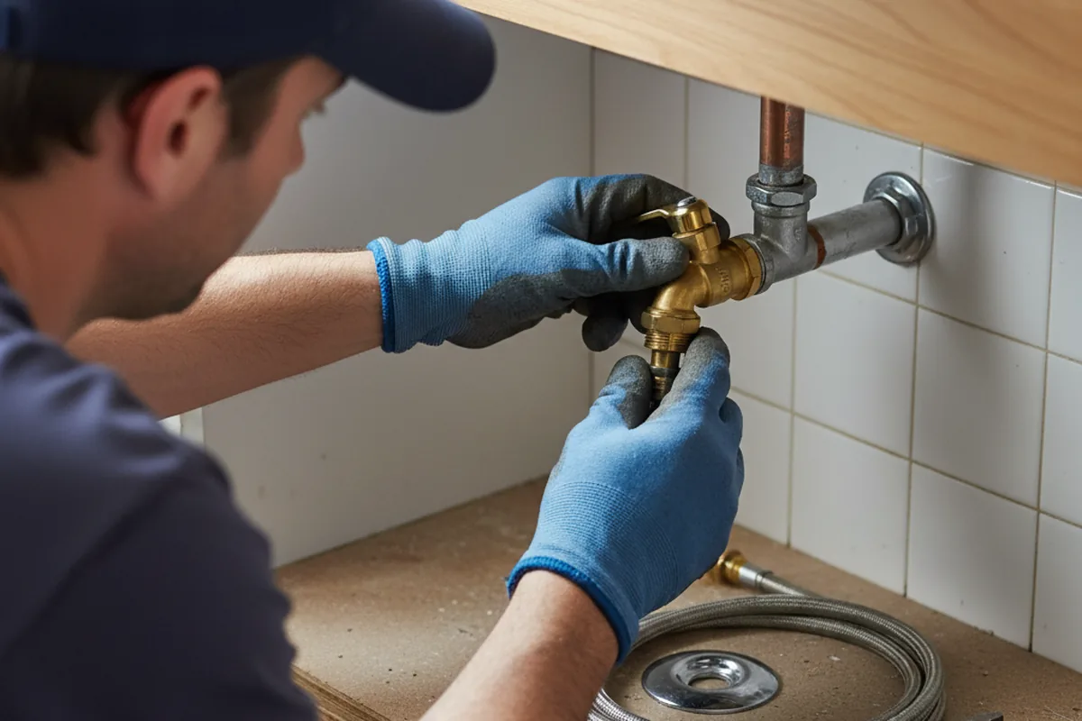 Shutoff valve and fitting work during Repiping in Holder